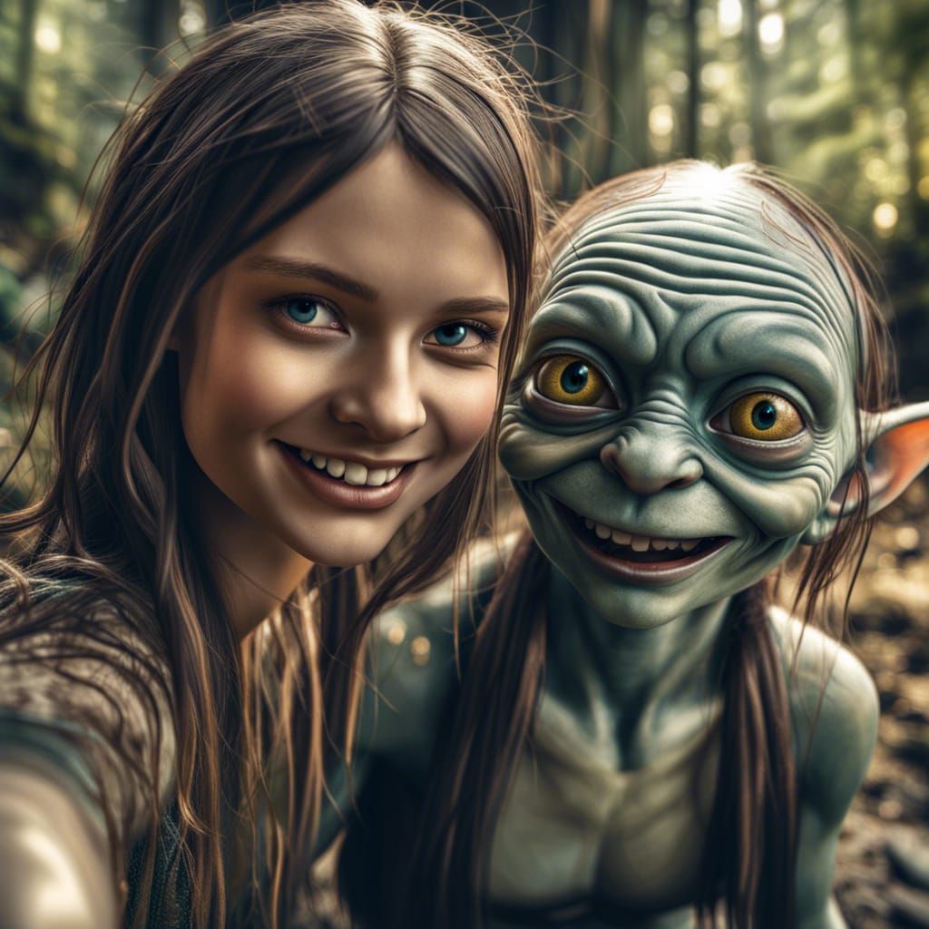 Selfie with Gollum
