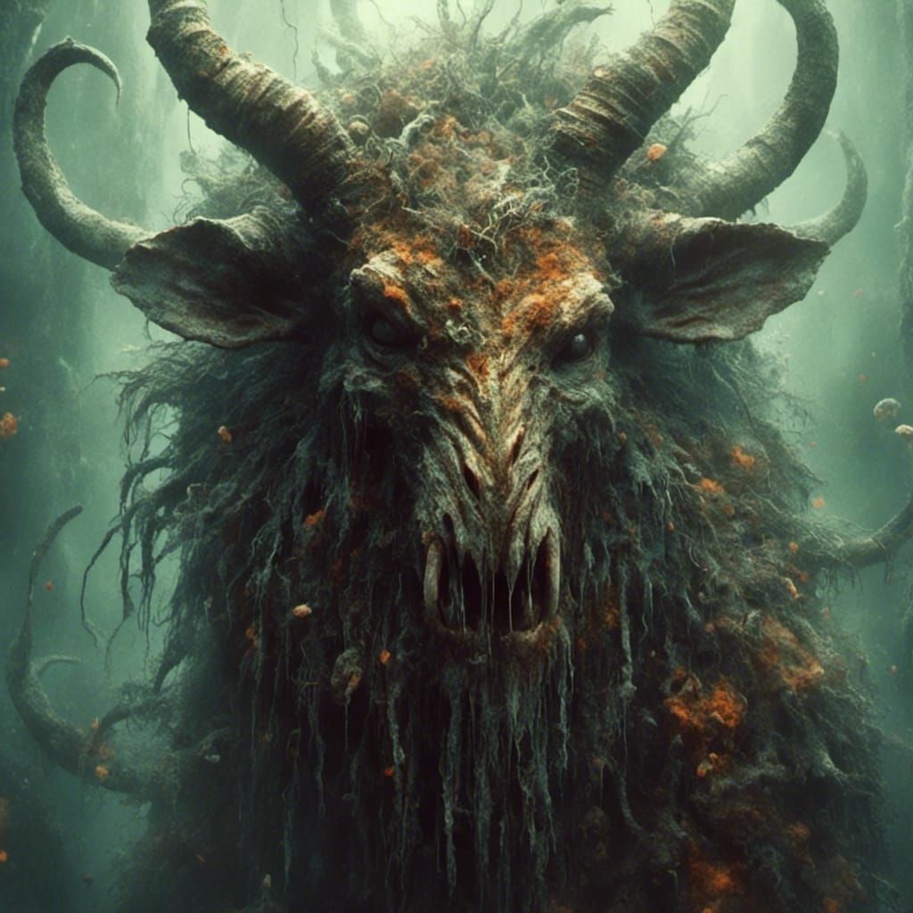 Jellyfish Woman Cooking in Sunken Ship: 3D Digital Art