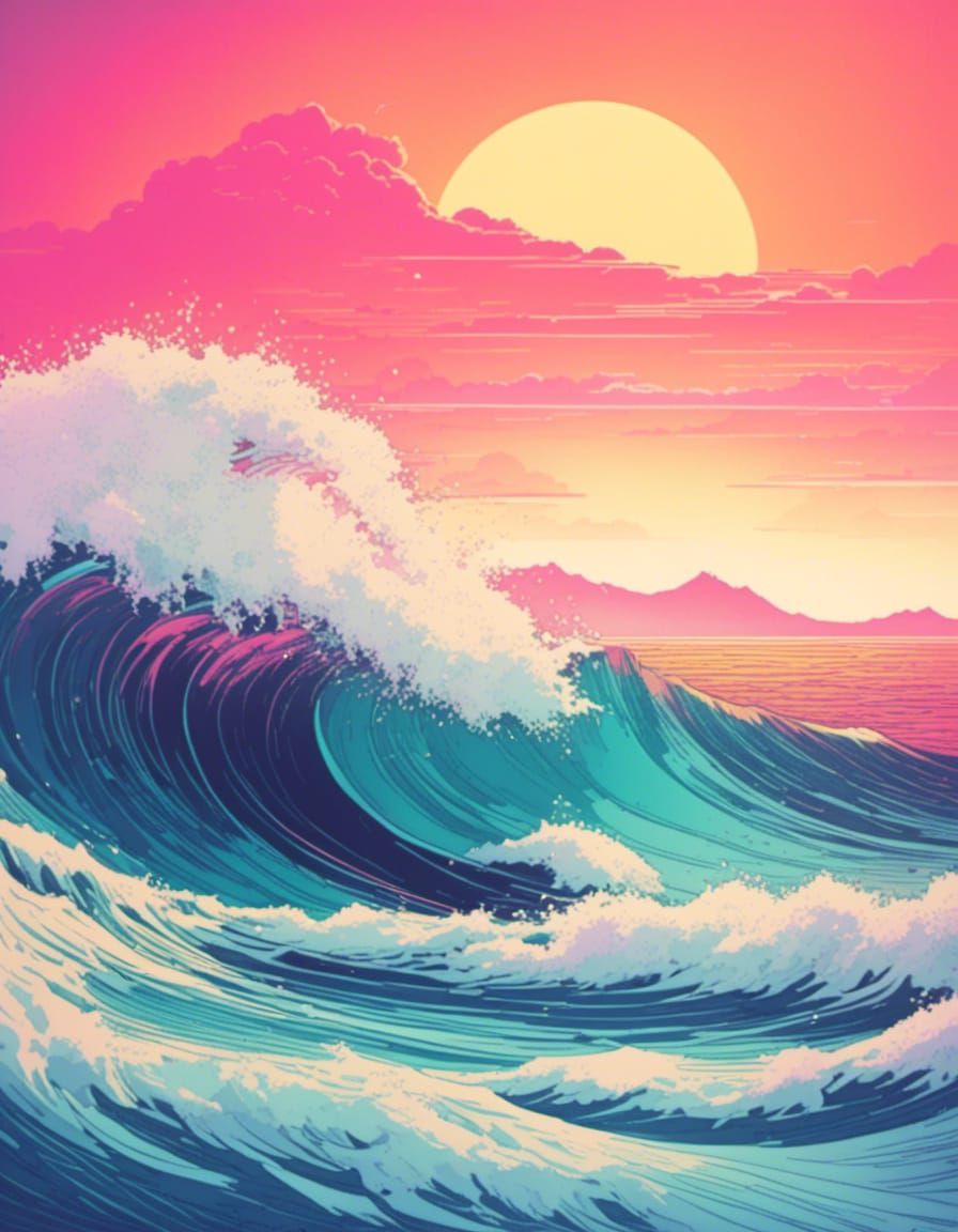 Ocean Wave Synthwave
