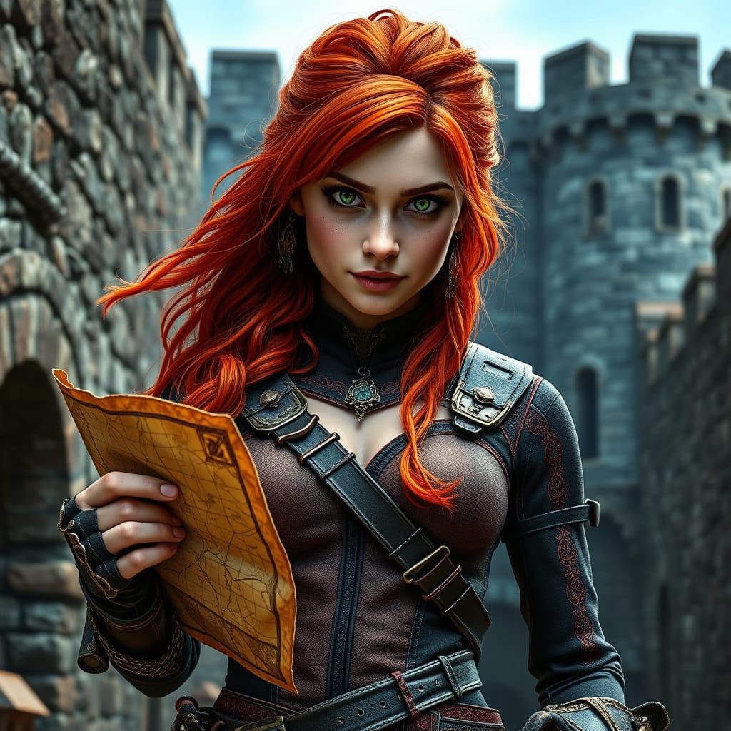 Mysterious Rogue Unveils Treasure Map in Weathered Fortress