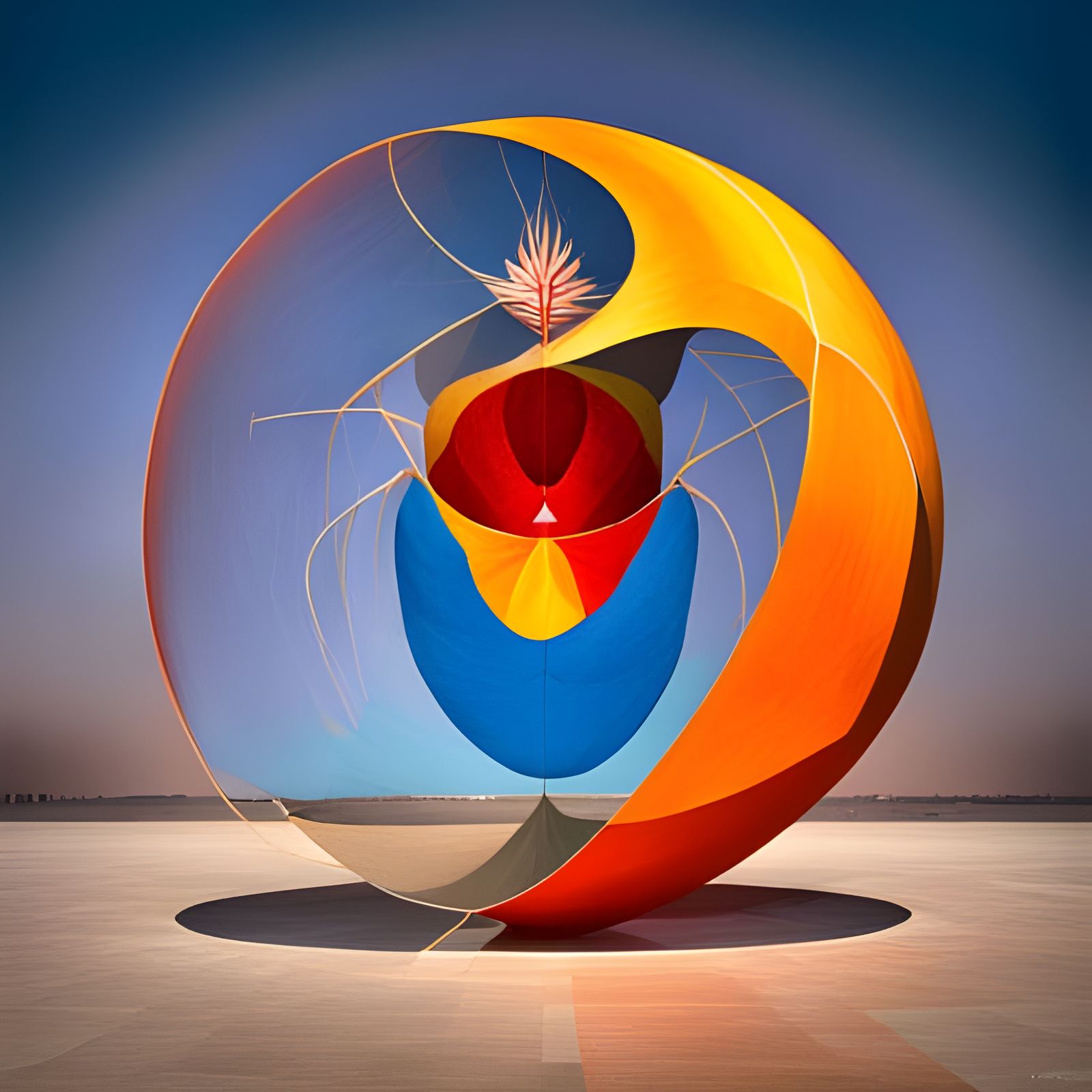 Abstract Art with Magical Particles and Light Dust