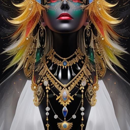 Bejeweled Abandoned Mining Town in Hyper-Realism