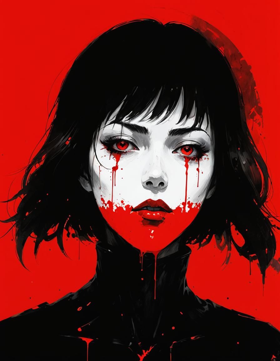 Terrifying Shadow Demon Speedpaint in Horror Style