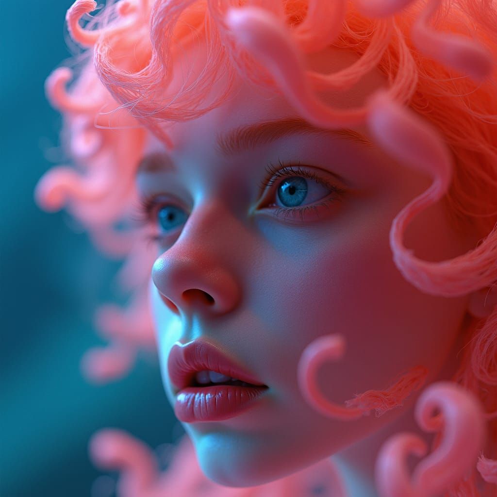 Dreamlike Closeup in Style of Digital Art