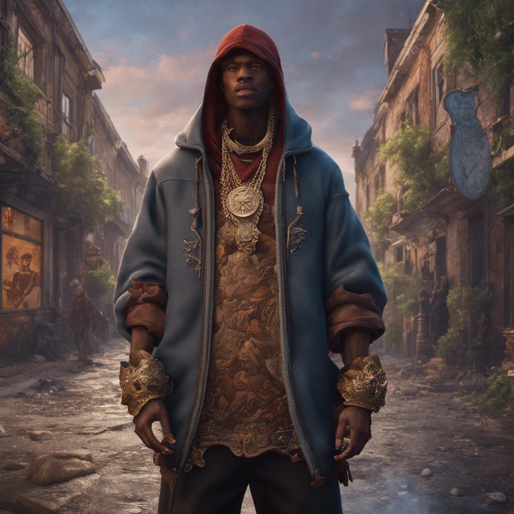 Hip-Hop Fashion in Carolingian Art Style