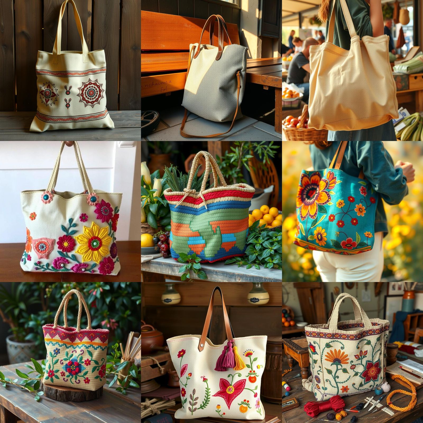 Handmade Shopping Bag Design