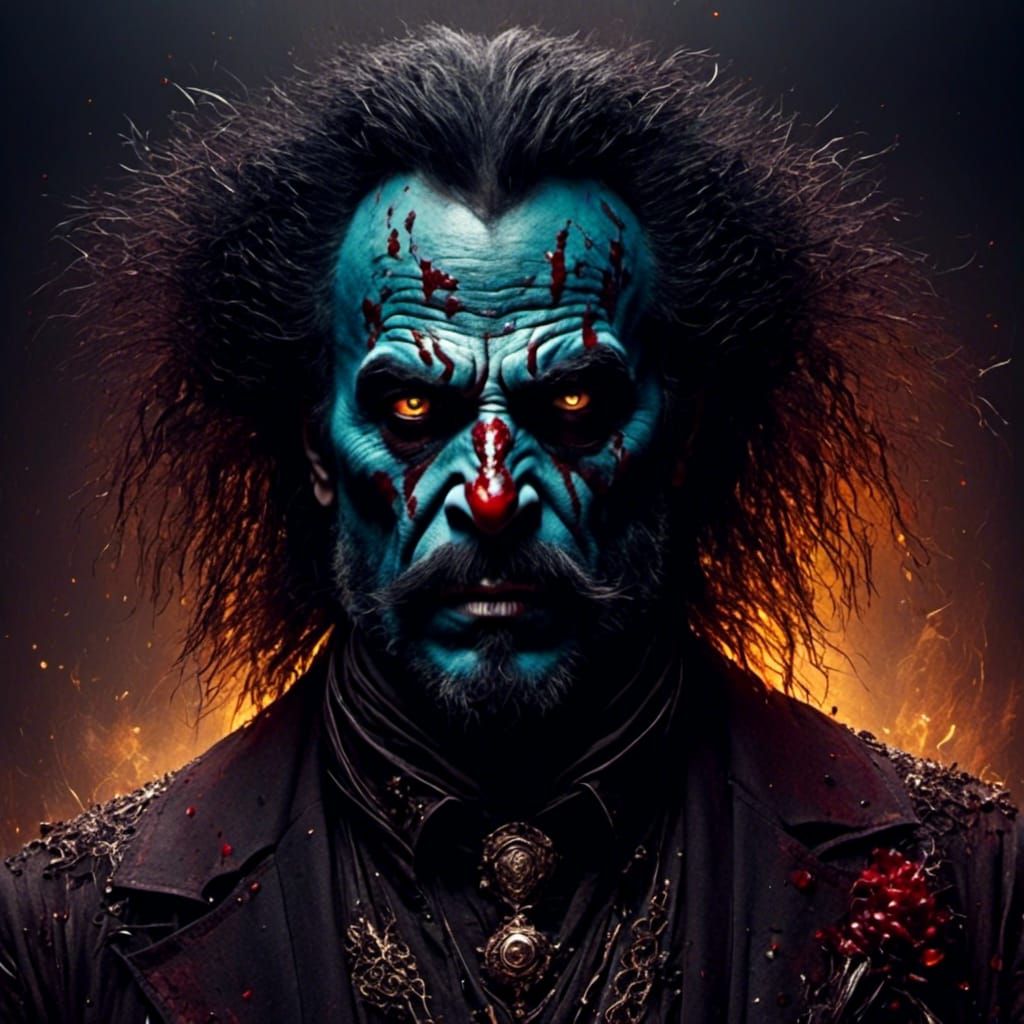 Man Portrait with 'Evil Ways' LORA Aesthetic