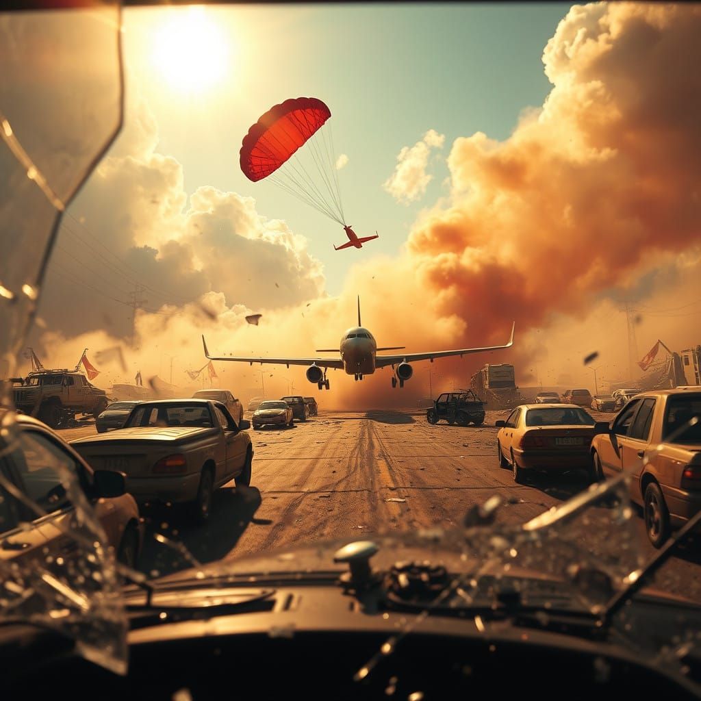 Chaos Reigns: A Hyperrealistic Scene of Carnage and Destruct...