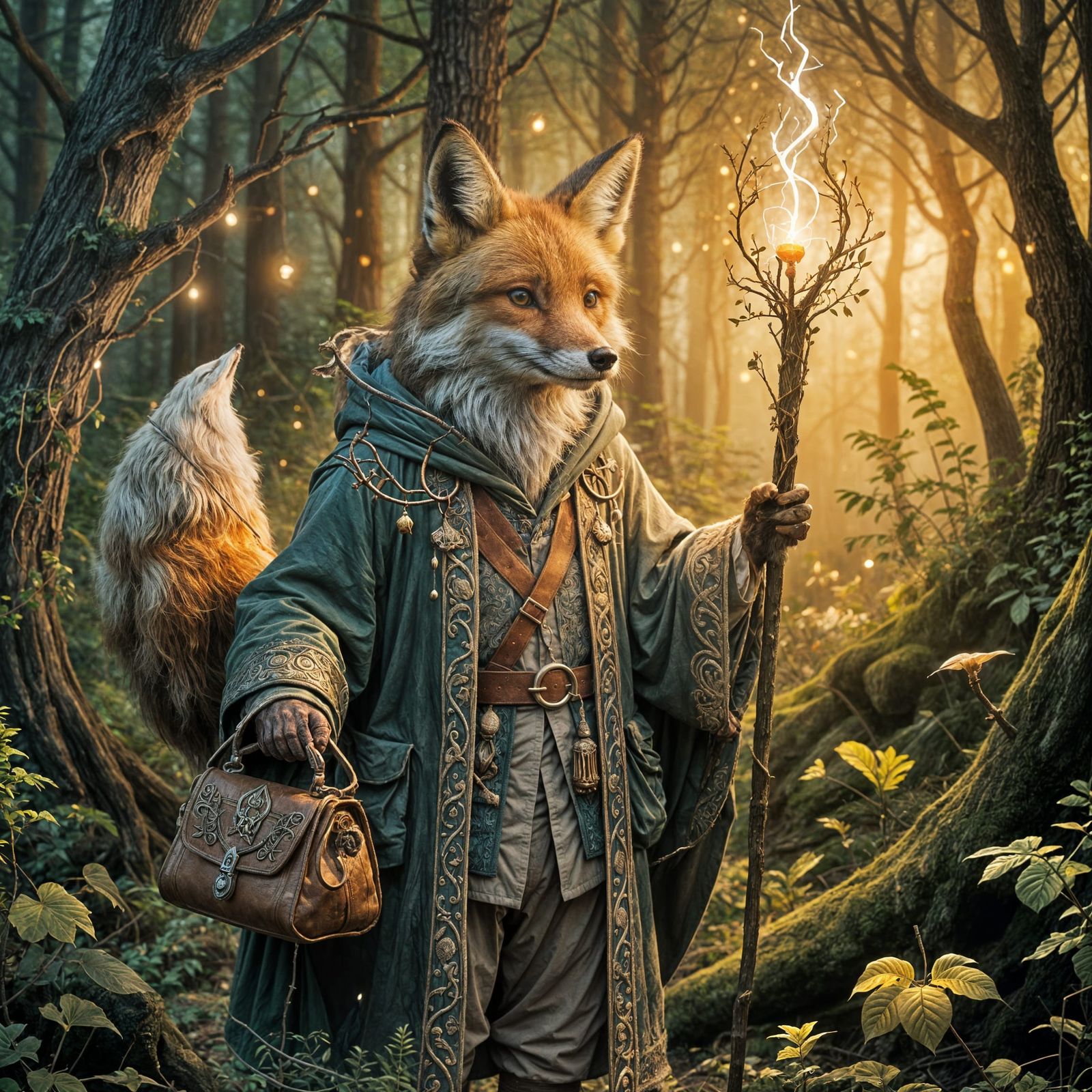 Wisdom of the Forest in a Glowing Aesthetic