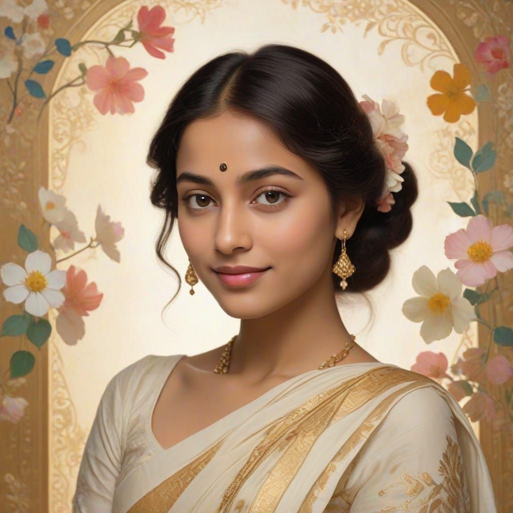 Devdasi in Floral Bliss