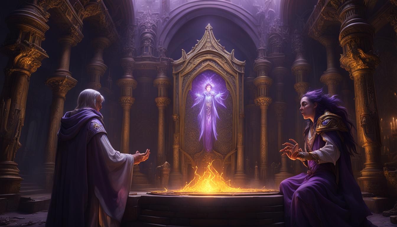 Life Cleric in Dark Fantasy Style