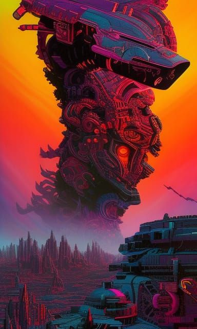 Space Outlaw Cowgirl in Dark Fantasy Sci-Fi