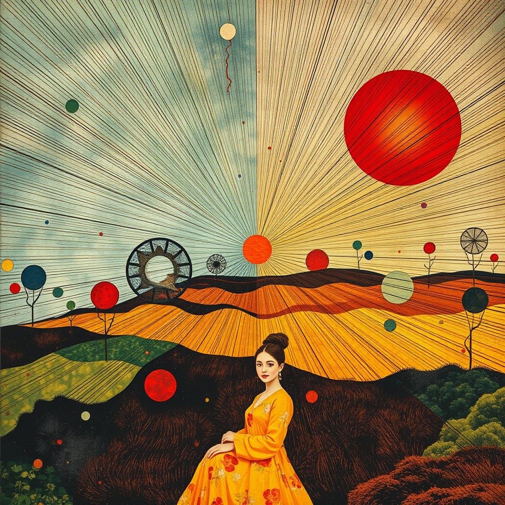 Nostalgic Memoryscape with Textile Patterns and Shadow Play