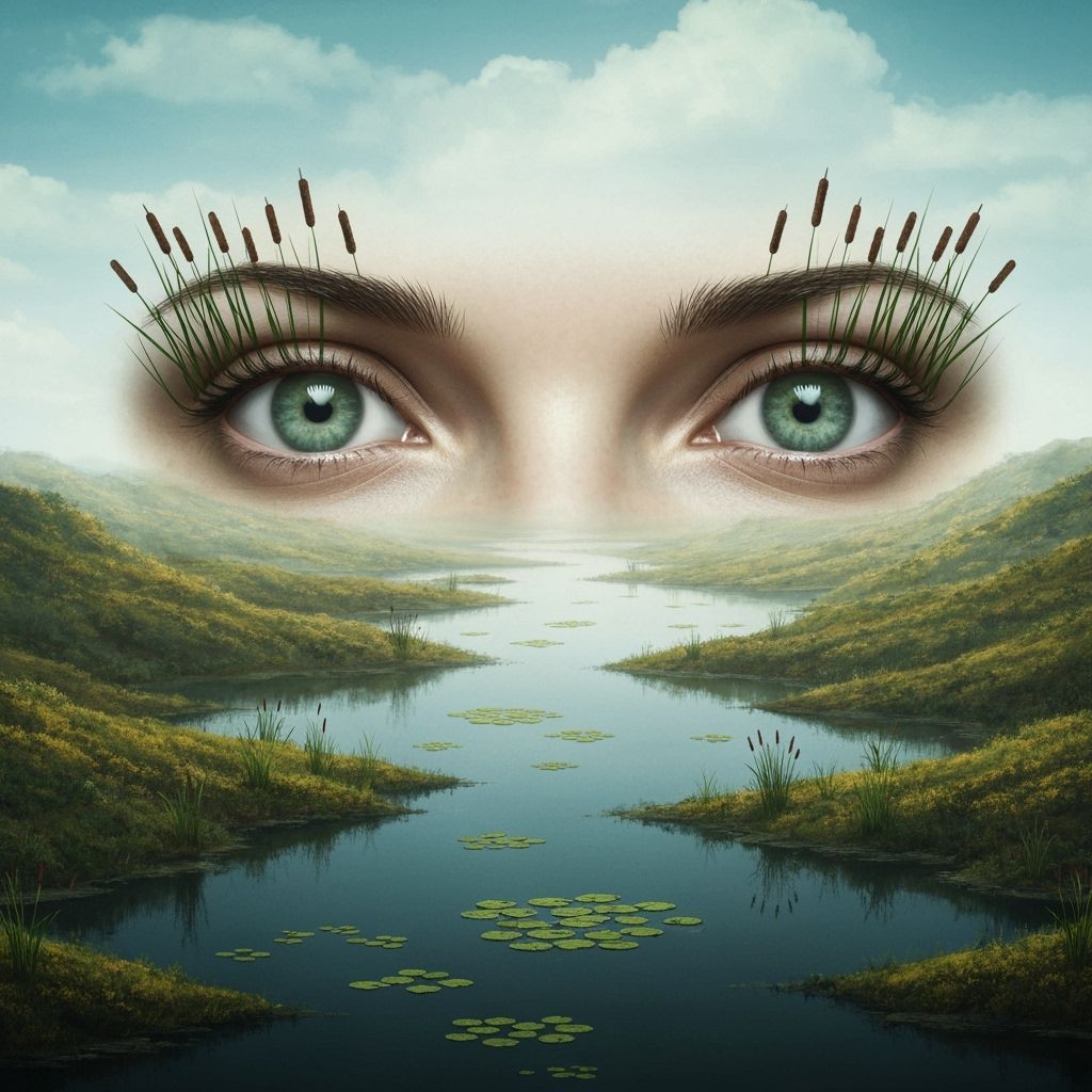 Swamp Landscape with Murky Eye Pools