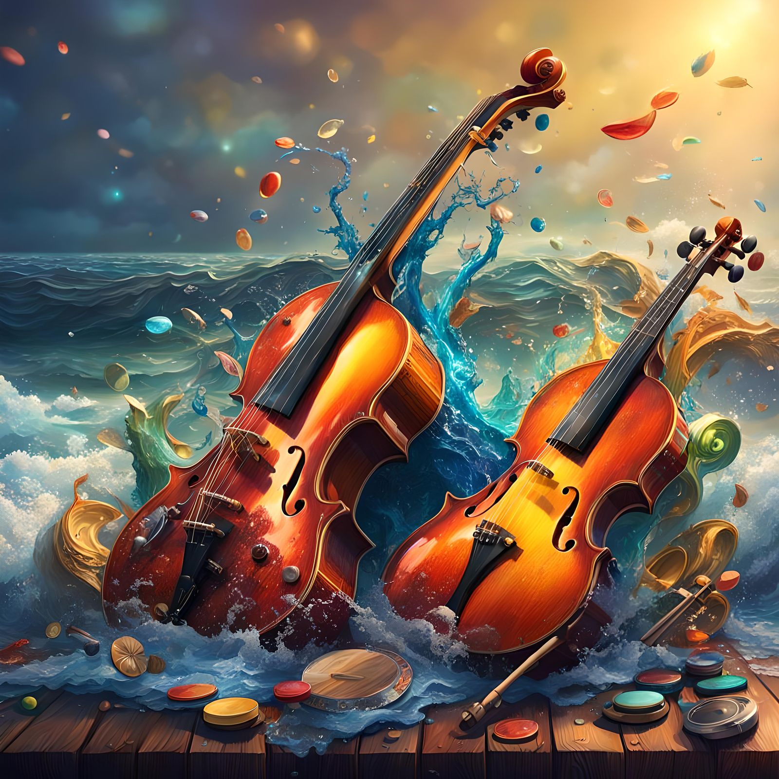 Musical Instruments Arising from the Sea