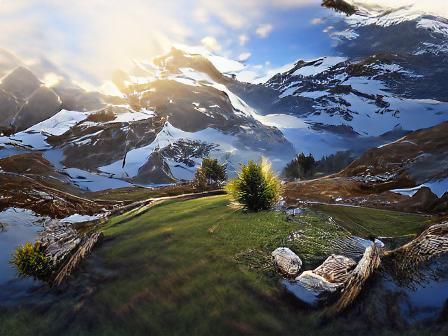 Swiss Alps: 3D Hyperrealistic CryEngine Render