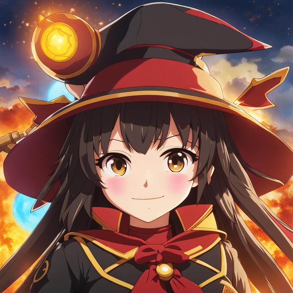Megumin Feliz: A Vibrant AI Rendering