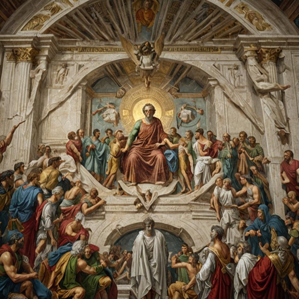 Philosophers in Grand Architecture as Digital Art