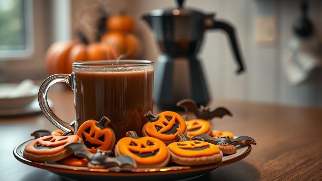 Halloween Coffee and Cookies: Professional Photography