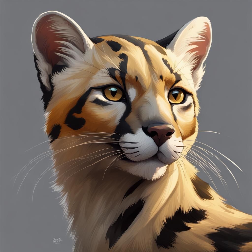 Hybrid Animal Portrait in Hyperdetailed Concept Art