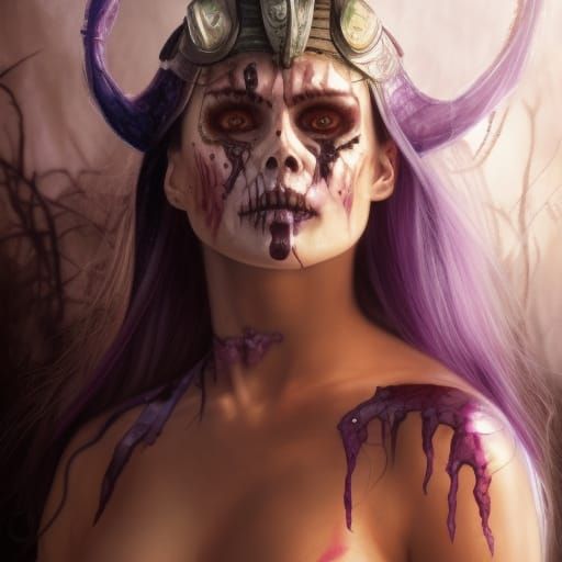 Psylocke on the Beach in Vivid Watercolors