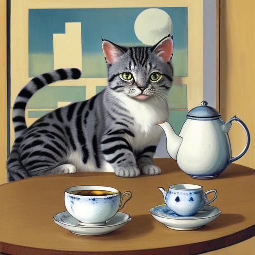 Cats in Teacups: Whimsical Art