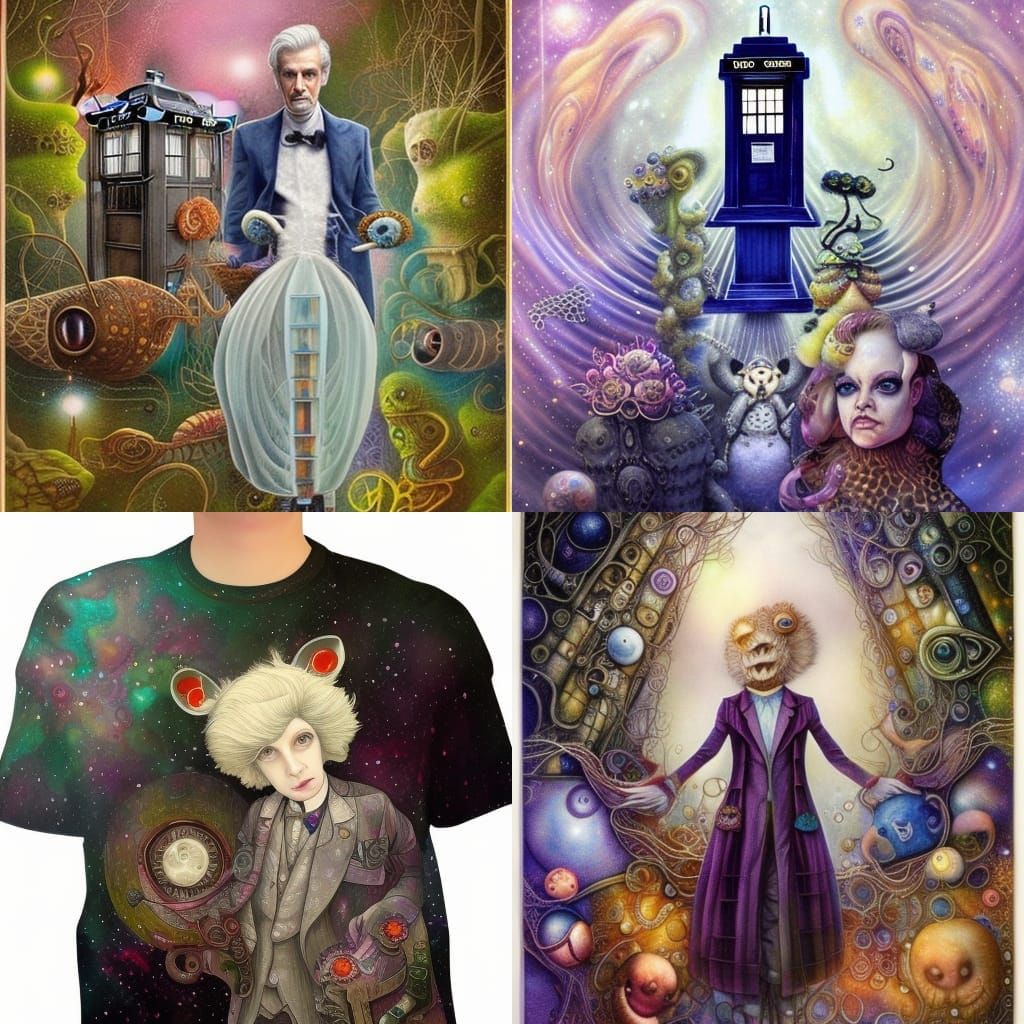 Surreal Dr. Who Tardis Illustration