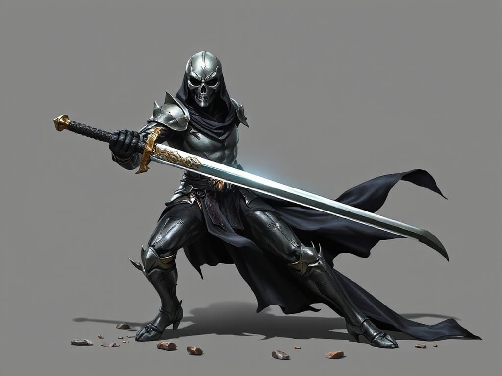 Macabre Sabre Abstract Illustration