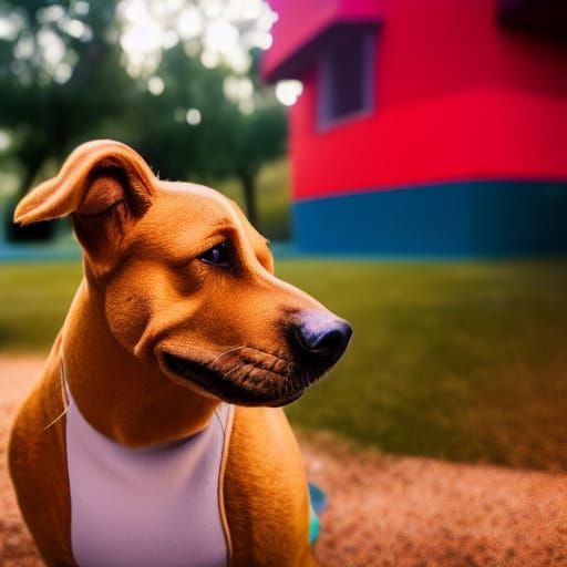 Photorealistic Scooby Doo Portrait
