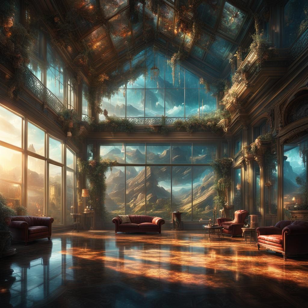 Epic Glass Rooms in Digital Matte Painting