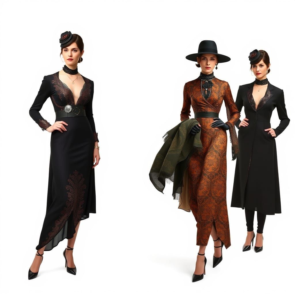 Avant Garde Fashion: Woman in Rackham & Waterhouse Style