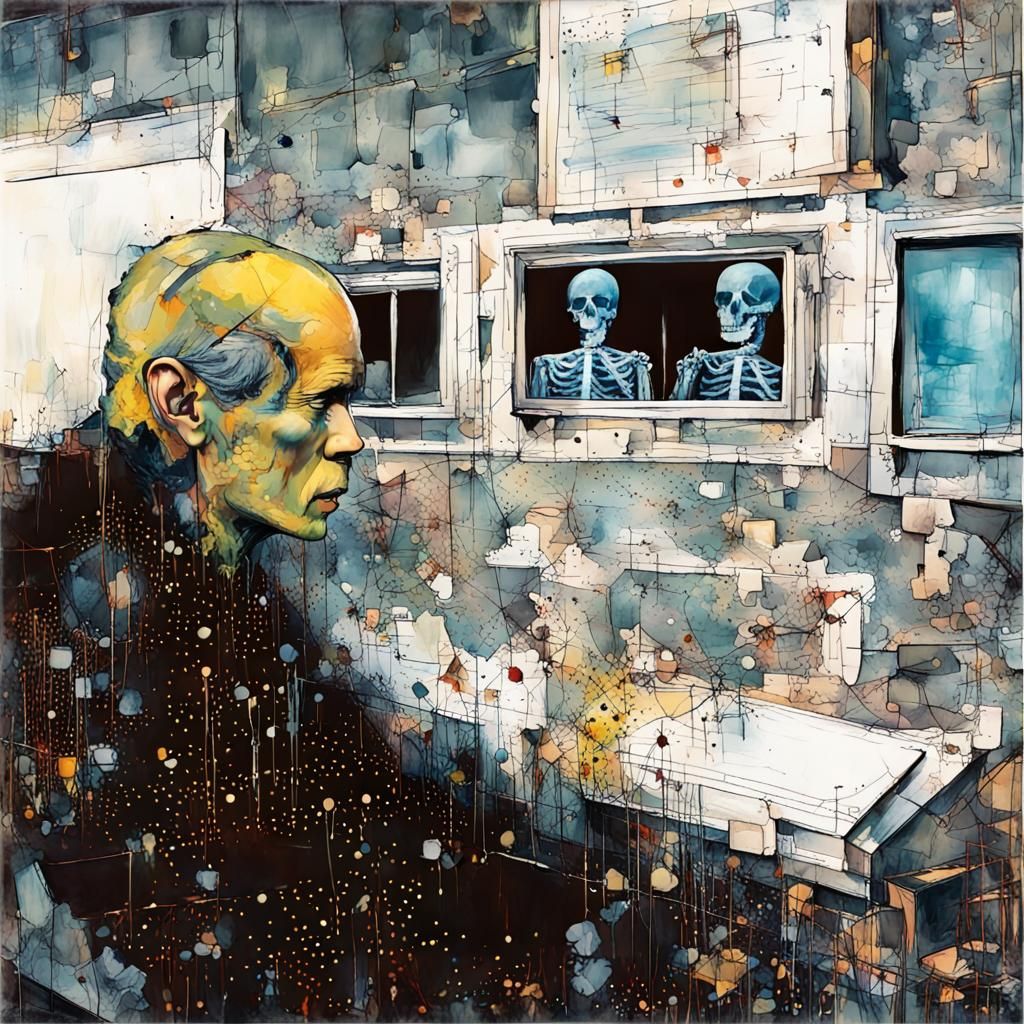 Surreal Decay: Abstract Hallucinatory Folk Art