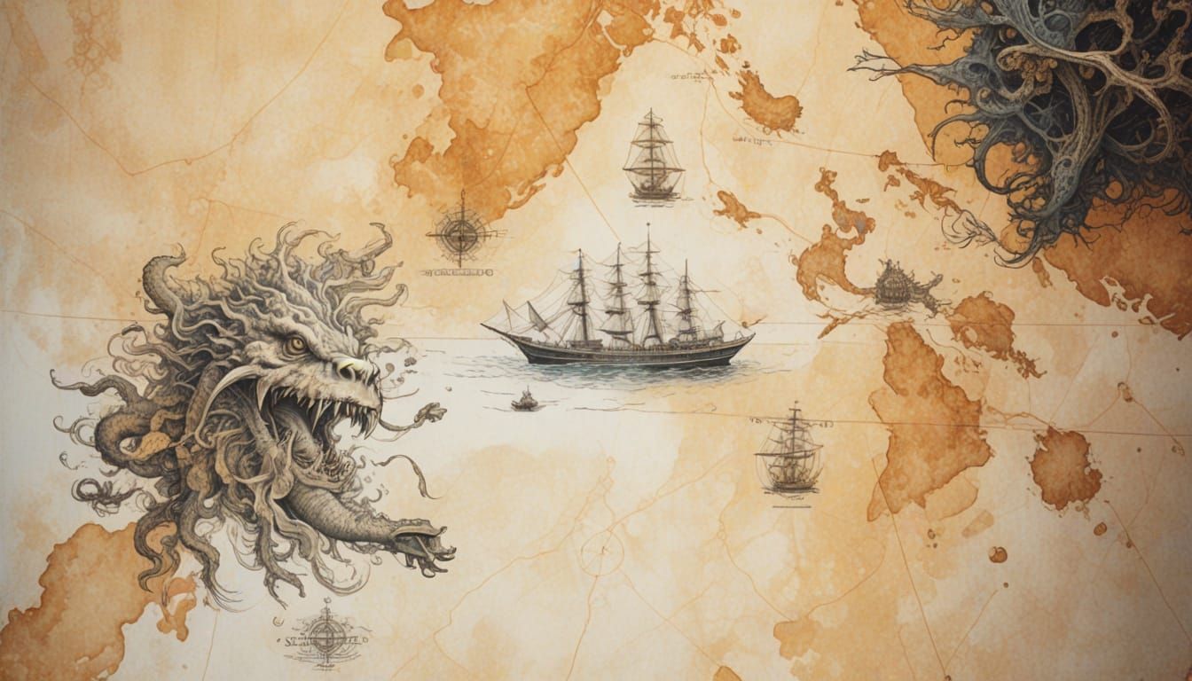 Classic Disney-Inspired Sea Monster Emerges from the Depths