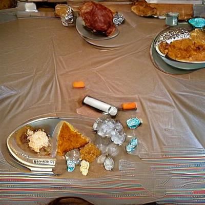 Thanksgiving Feast Generated by AI