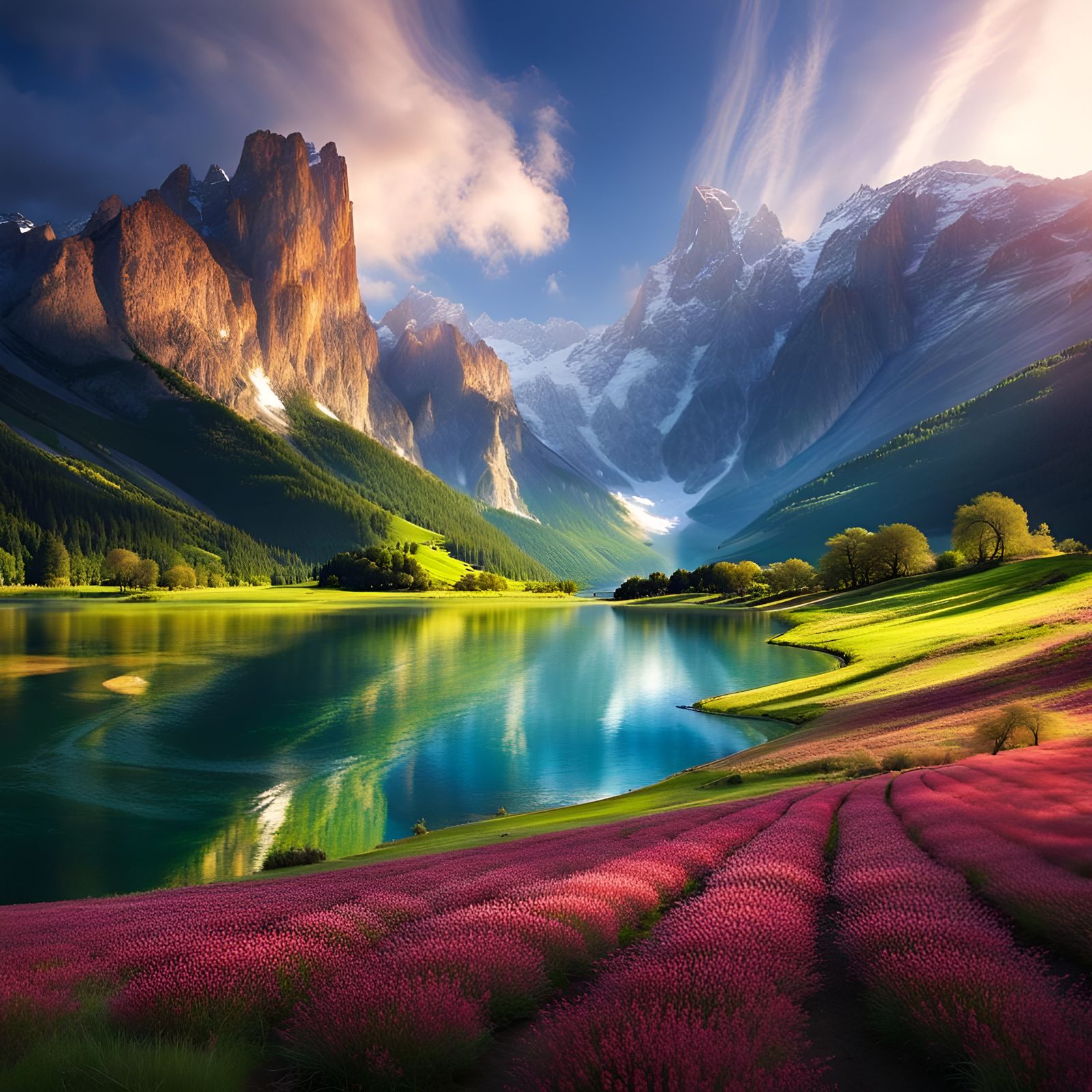 Stunning AI-Generated Gorgeous Landscape Image