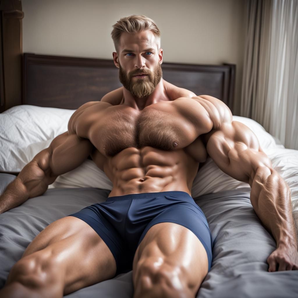 Massive Bodybuilder Portrait in Professional Photography Sty...