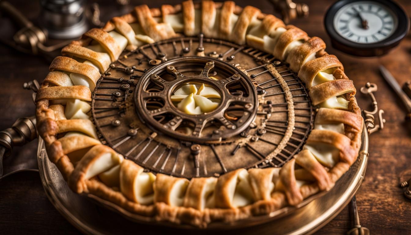 Steampunk Brass Apple Pie: Professional Photography