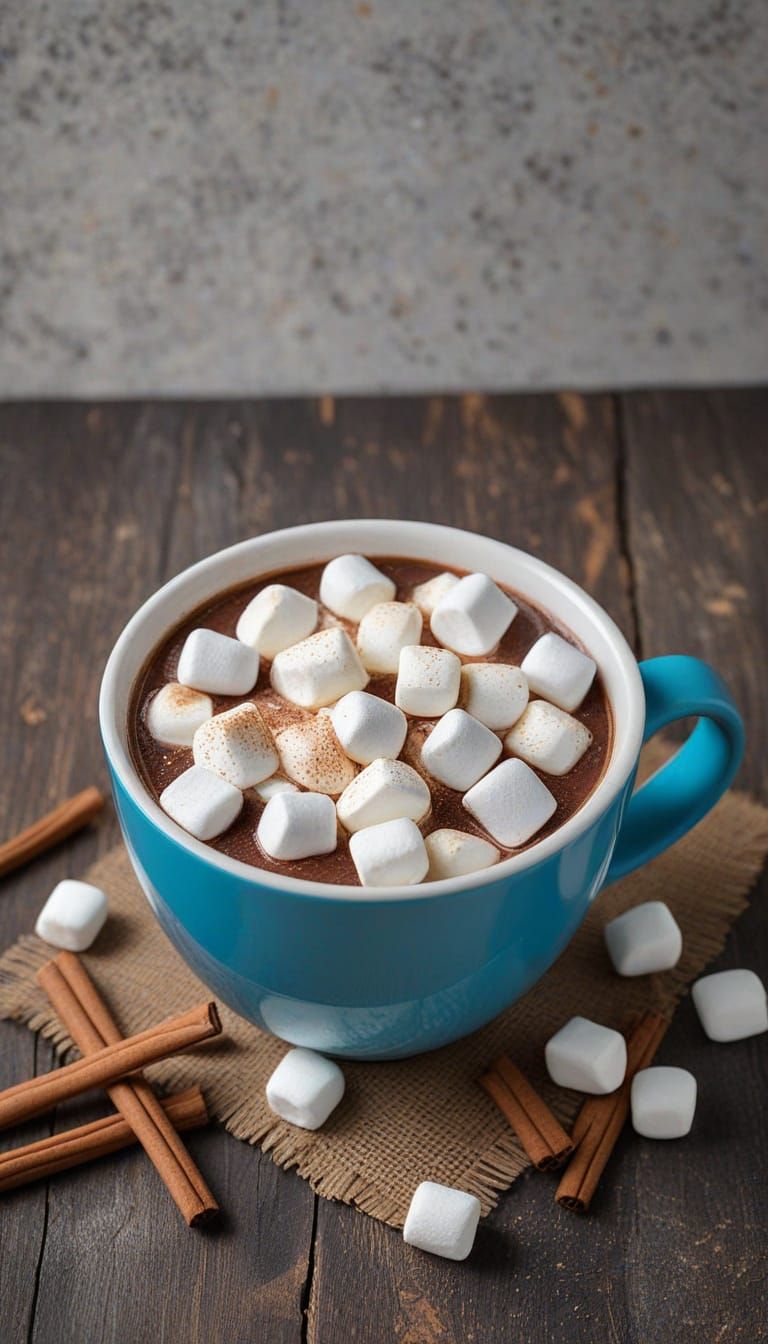 Cozy Cup of Hot Chocolate with Marshmallows