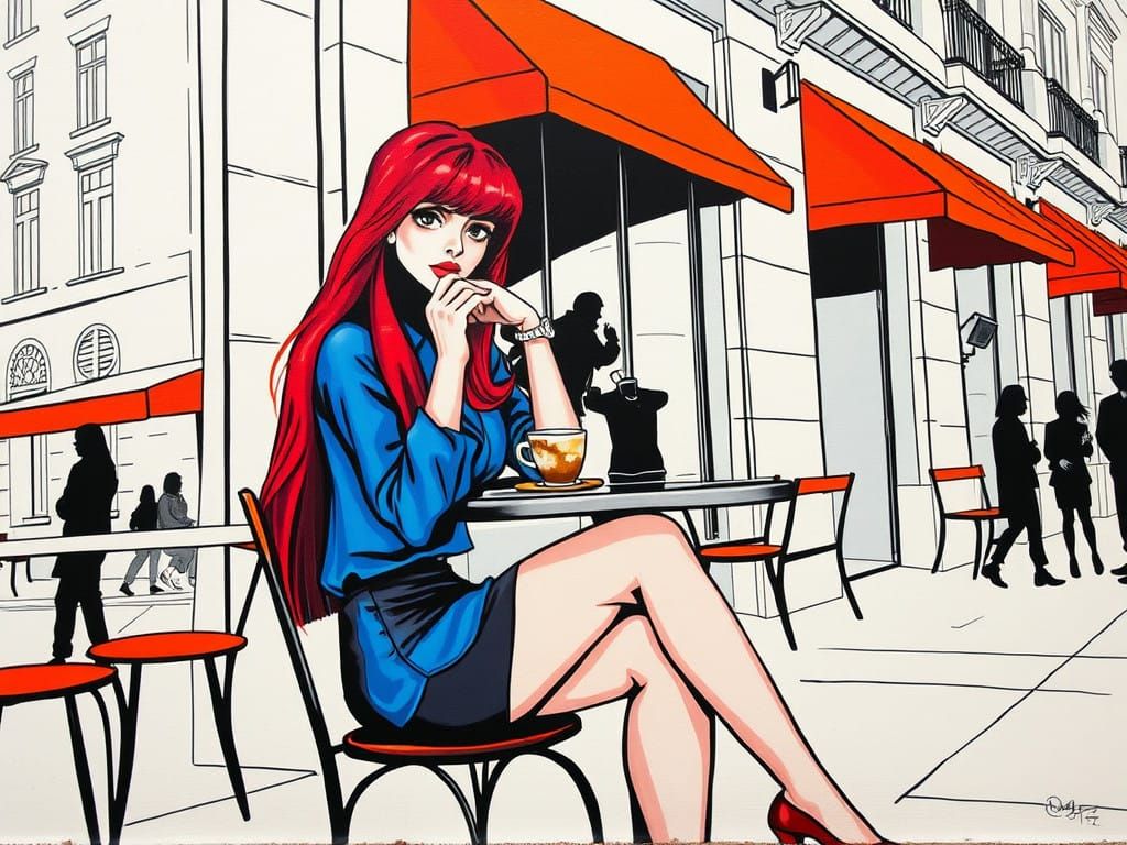 Vibrant Neons and Intricate Details Transform Urban Scene