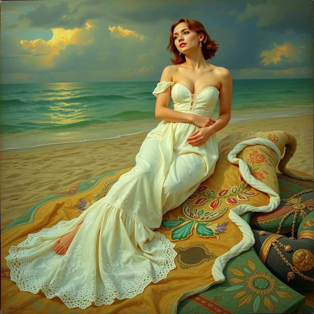 Ethereal Masterpiece in Triadic Colors