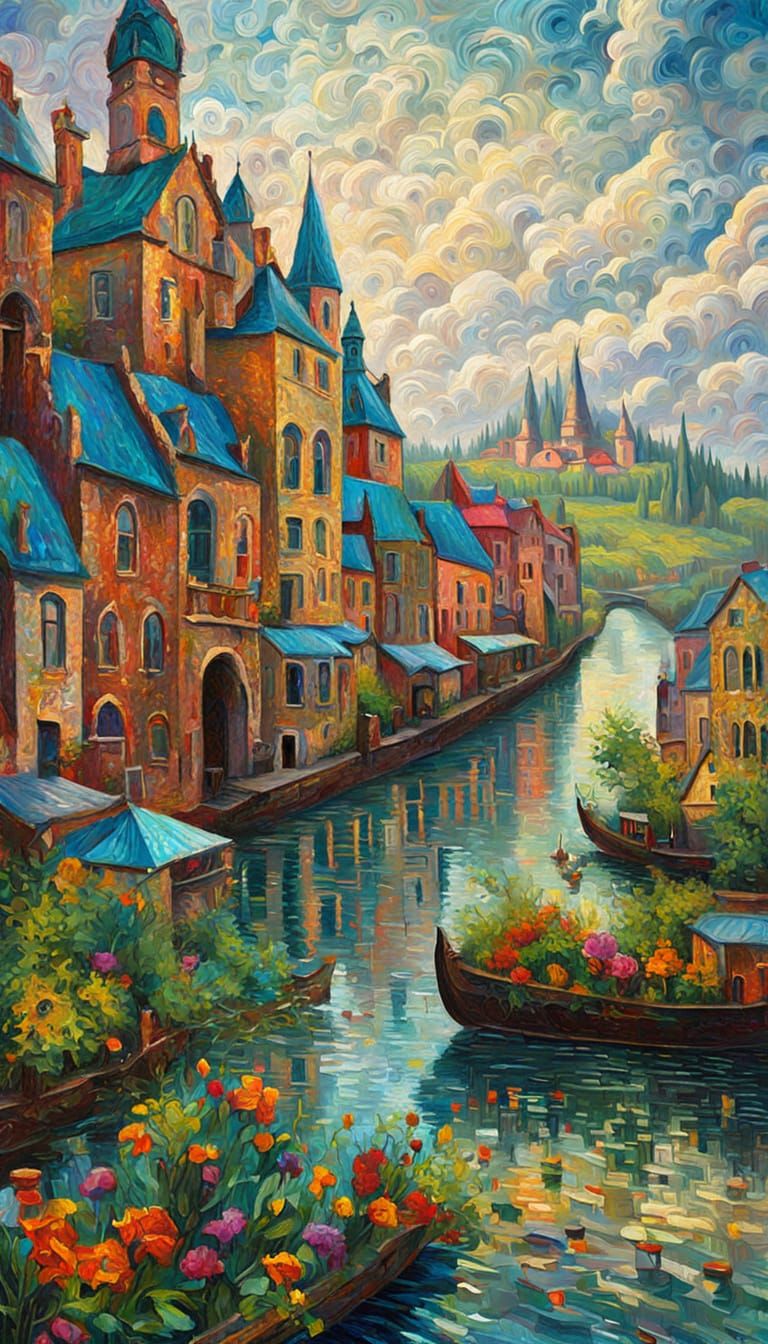 Epic Detailed Oil Painting in Expressionist Style
