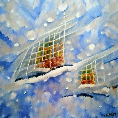 Colorful Stained Glass Abstract Art