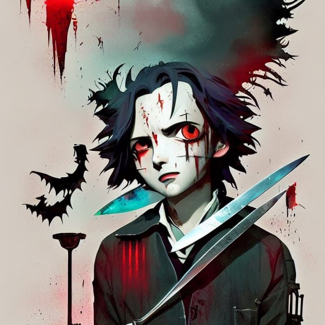Sweeny Todd in Anime Style by Studio Ghibli