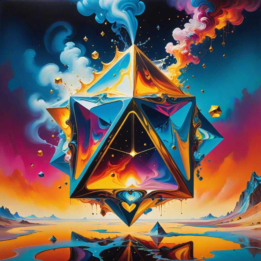 Surreal Cosmic Forms Emerge in Vibrant Dreamscapes