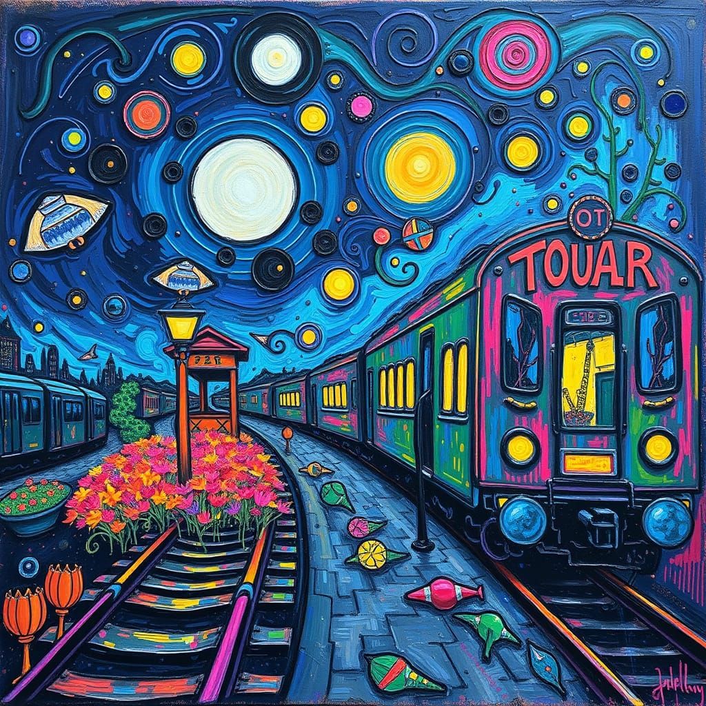 Psychedelic Train Whistle in the Morning Fog