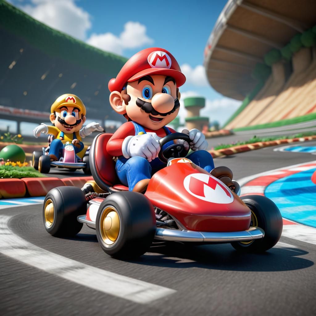 Super Mario Kart: 3D Rendering in Unreal Engine