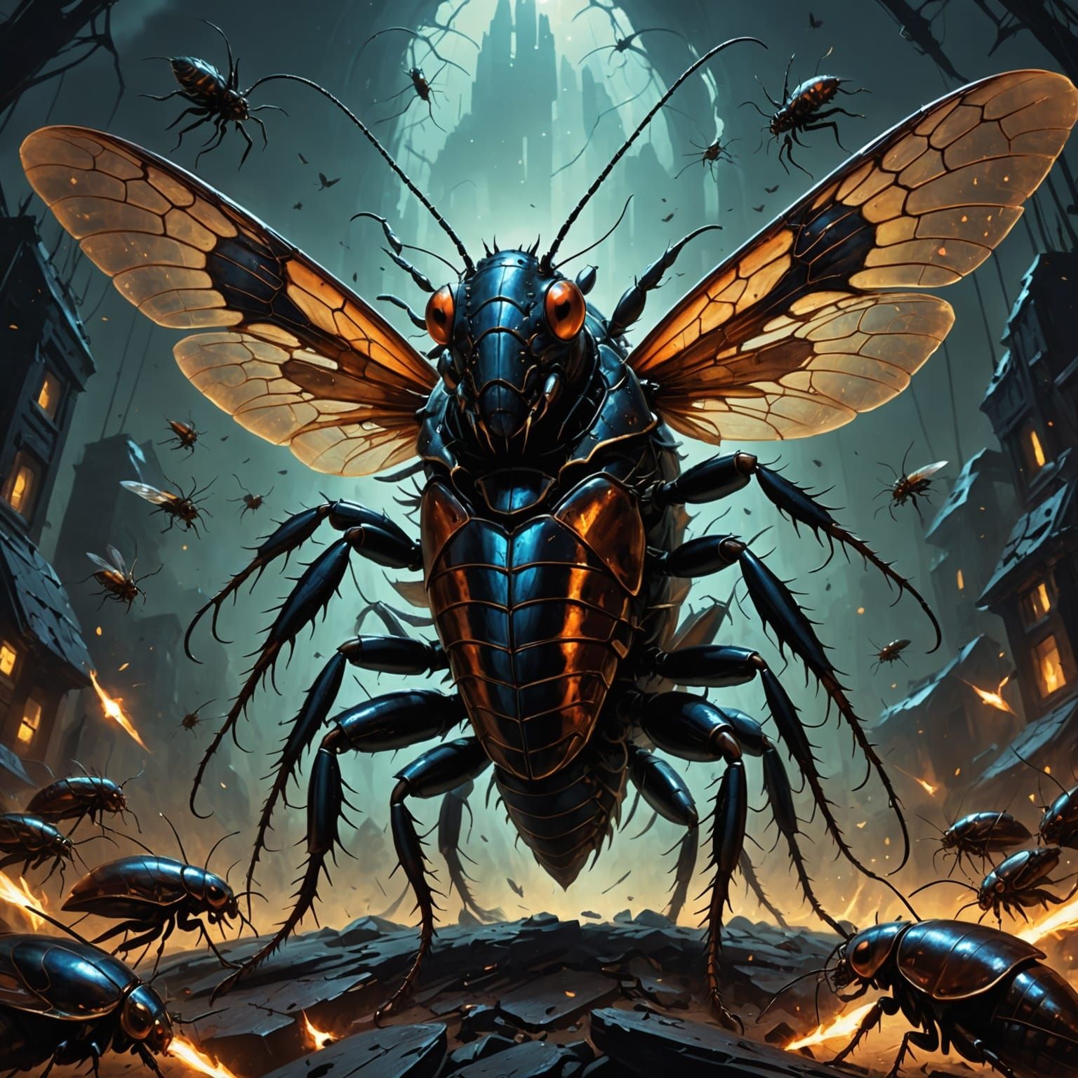 Colossal Cockroach God of Cosmic Energy