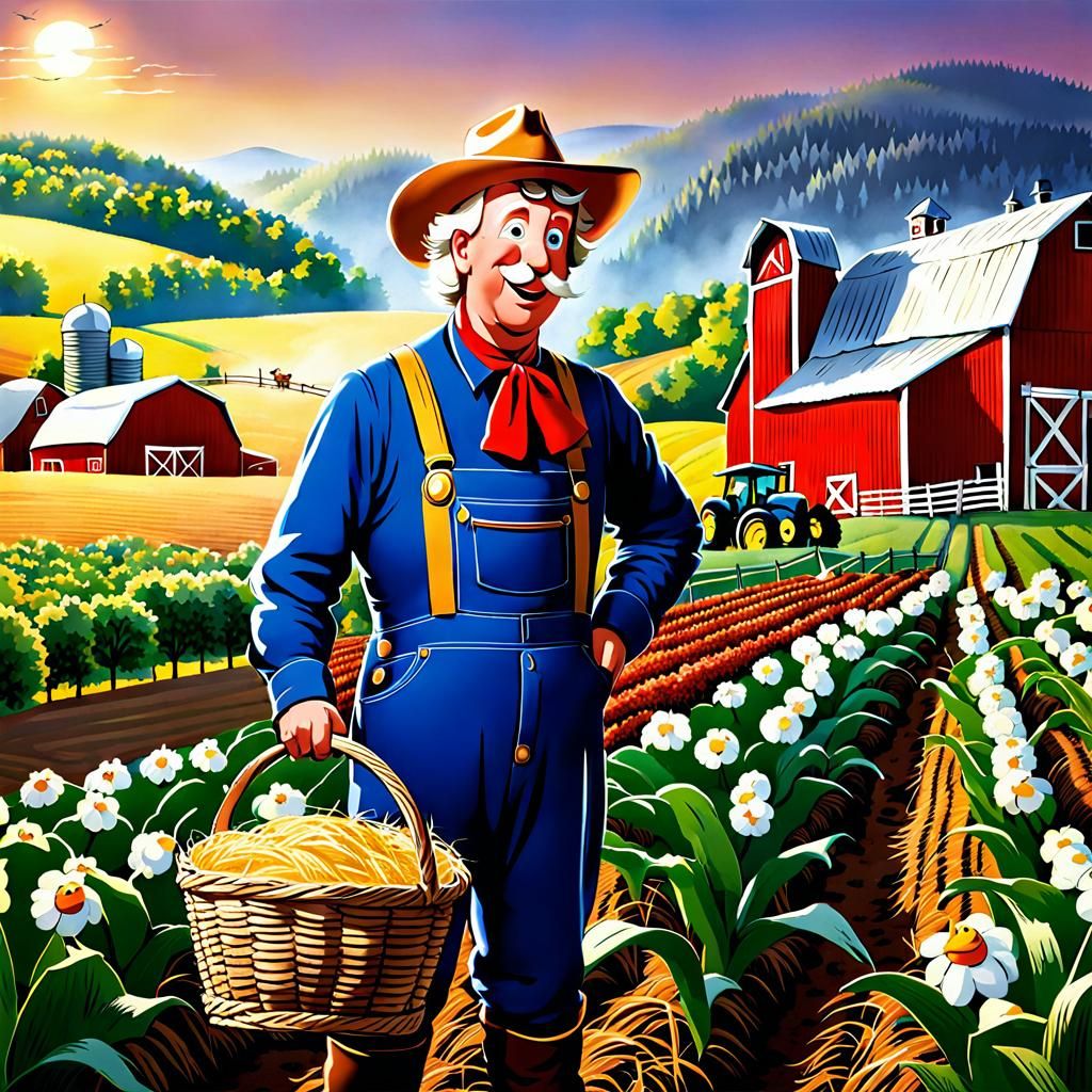 Old MacDonald's Farm AI Art