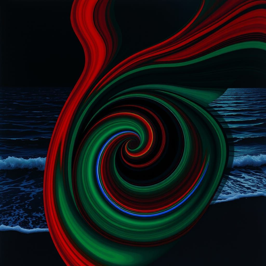 Vibrant Stripes Unite in Iridescent Harmony