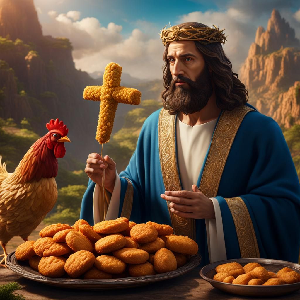 Jesus Christ as Chicken Nugget Rabbi